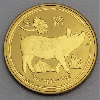 Goldmünze 1/10oz "Schwein" 2019 Lunar II – Year of the Pig (Australien)