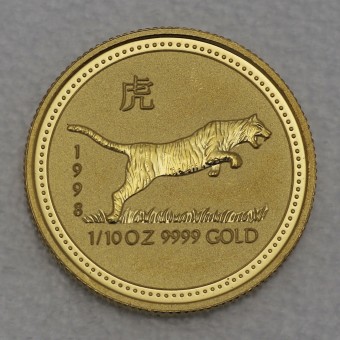 Goldmünze 1/10oz "Tiger" 1998 Lunar I – Year of the Tiger (Australien)