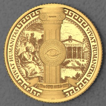 Goldmünze 1/10oz "Vivat Humanitas" 2023 (PL) (Niue)