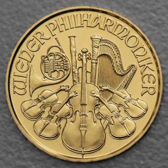 Goldmünze 1/10oz "Wiener Philharmoniker" aktueller Jahrgang (Österreich)