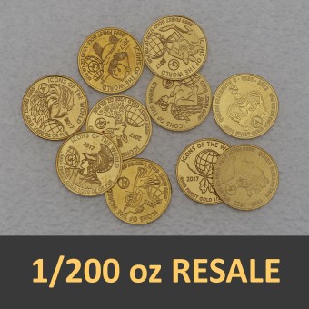 Goldmünze 1/200oz "Resale" (div. Hersteller) 