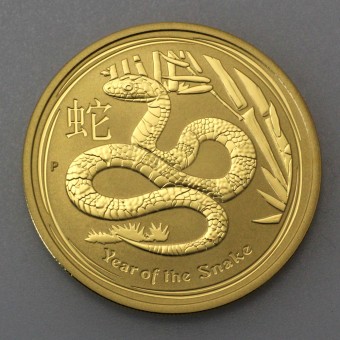 Goldmünze 1/20oz "Schlange" 2013 Lunar II – Year of the Snake (Australien)