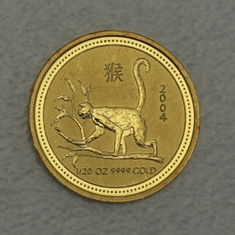 Goldmünze 1/20oz "Affe" 2004 Lunar I – Year of the Monkey (Australien)