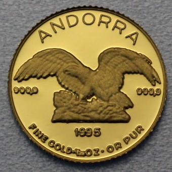 Goldmünze 1/20oz "Andorra Eagle" verschiedene Jahrgänge (Andorra)