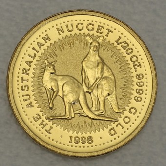 Goldmünze 1/20oz "Känguru" 1998 Australian Nugget (Australien)