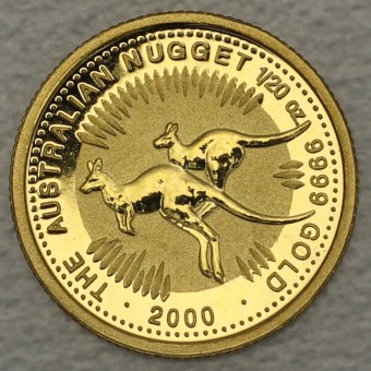 Goldmünze 1/20oz "Känguru/Nugget 2000" (Austr.) 