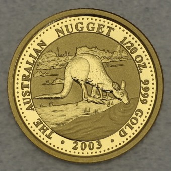 Goldmünze 1/20oz "Känguru/Nugget 2003" (Austr.) 
