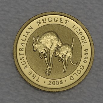 Goldmünze 1/20oz "Känguru/Nugget 2004" (Austr.) 