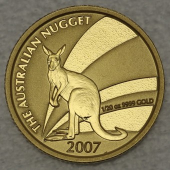 Goldmünze 1/20oz "Känguru/Nugget 2007" (Austr.) 