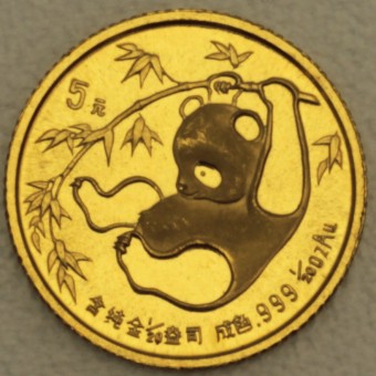 Goldmünze 1/20oz "Panda - 1985" (China) 