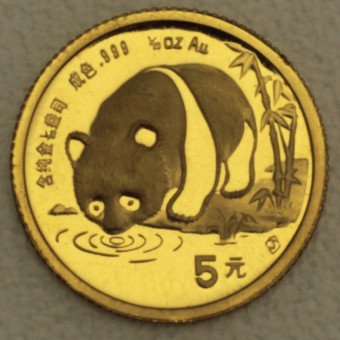 Goldmünze 1/20oz "Panda - 1987" (China) 