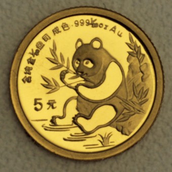 Goldmünze 1/20oz "Panda - 1991" (China) 