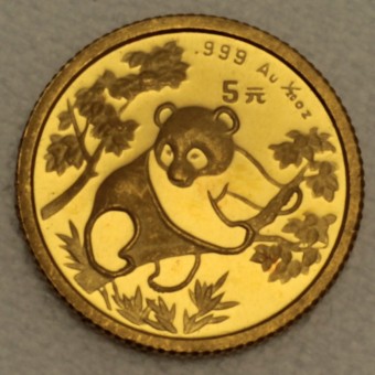 Goldmünze 1/20oz "Panda - 1992" (China) 