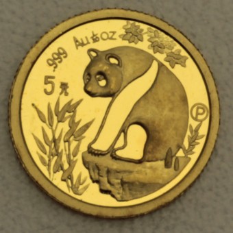 Goldmünze 1/20oz "Panda - 1993" (China) 