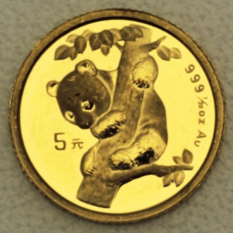 Goldmünze 1/20oz "Panda - 1996" (China) 