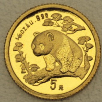 Goldmünze 1/20oz "Panda - 1997" (China) 