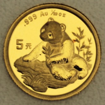 Goldmünze 1/20oz "Panda - 1998" (China) 