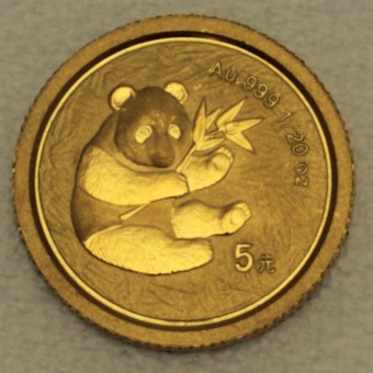 Goldmünze 1/20oz "Panda - 2000" (China) 