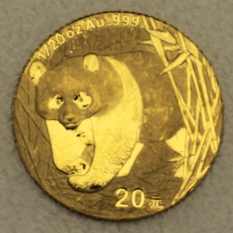 Goldmünze 1/20oz "Panda - 2001" (China) 