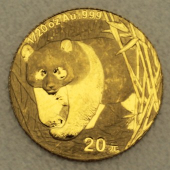 Goldmünze 1/20oz "Panda" 2001 (China)