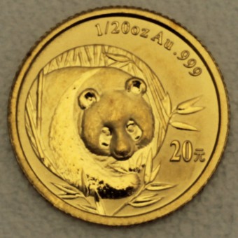Goldmünze 1/20oz "Panda - 2003" (China) 