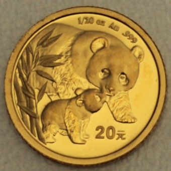 Goldmünze 1/20oz "Panda - 2004" (China) 