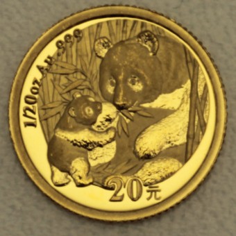 Goldmünze 1/20oz "Panda - 2005" (China) 