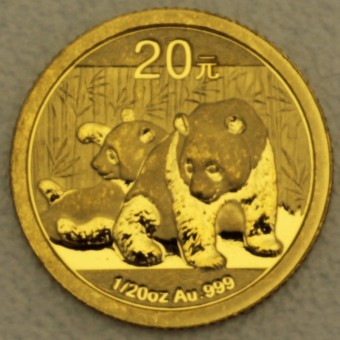 Goldmünze 1/20oz "Panda - 2010" (China) 