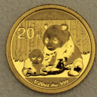 Goldmünze 1/20oz "Panda - 2012" (China) 