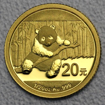 Goldmünze 1/20oz "Panda - 2014" (China) 