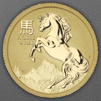 Goldmünze 1/20oz "Pferd" 2026 Lunar III – Year of the Horse (Australien)