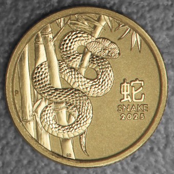 Goldmünze 1/20oz "Schlange" 2025 Lunar III – Year of the Snake (Australien)
