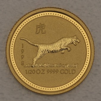 Goldmünze 1/20oz "Tiger" 1998 Lunar I – Year of the Tiger (Australien)