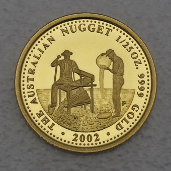Goldmünze 1/25oz "Australian Nugget" 2002 Prospector (Australien)