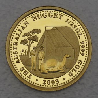 Goldmünze 1/25oz "Australian Nugget" 2003 Prospector (Australien)