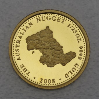 Goldmünze 1/25oz "Australian Nugget" 2005 Prospector (Australien)