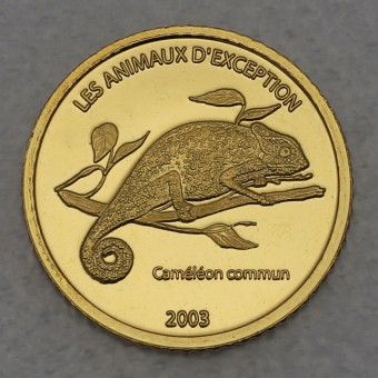 Goldmünze 1/25oz "Chameleon" 2003 (Kongo)