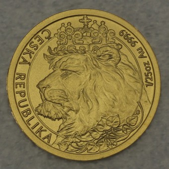 Goldmünze 1/25oz "Tschechischer Löwe" 2021 (Niue)