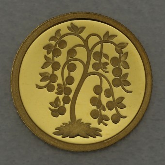 Goldmünze 1/25oz "Der Goldene Apfelbaum" 2007 (Lettland)