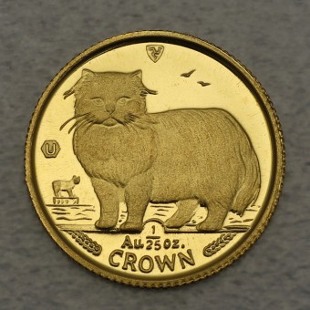 Goldmünze 1/25oz "Persian Cat" 1989 Cats (Isle of Man)