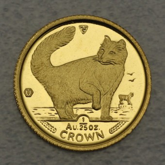 Goldmünze 1/25oz "Norwegian Forest Cat" 1991 Cats (Isle of Man)