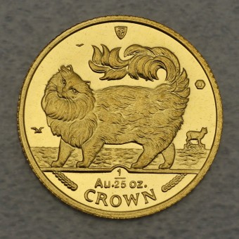 Goldmünze 1/25oz "Maine Coon Cat" 1993 Cats (Isle of Man)