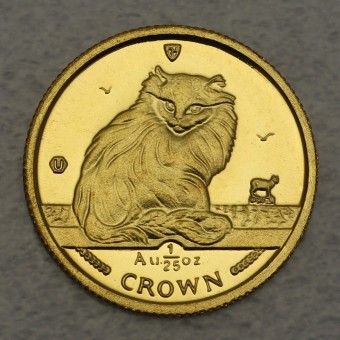 Goldmünze 1/25oz "Isle of Man - Cats 1995" Turkish Cat