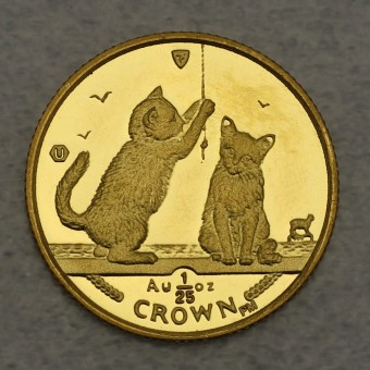 Goldmünze 1/25oz "Somali Kittens" 2001 Cats (Isle of Man)