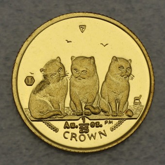 Goldmünze 1/25oz "Exotic Shorthair Kittens" 2006 Cats (Isle of Man)