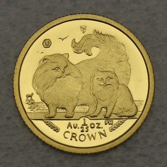 Goldmünze 1/25oz "Chinchilla Cat" 2009 Cats (Isle of Man)