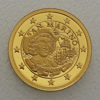 Goldmünze 1/25oz "San Marino" 2006 Christopher Kolumbus (Liberia)