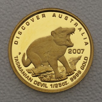 Goldmünze 1/25oz "Tasmanian Devil" 2007 (PP) Discover Australia (Australien)