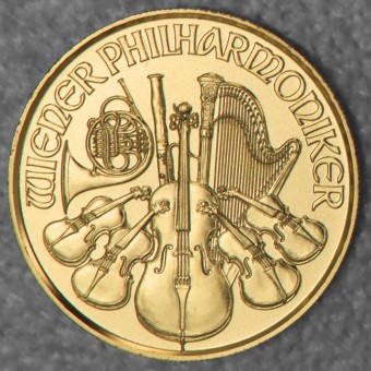 Goldmünze 1/25oz "Wiener Philharmoniker" aktueller Jahrgang (Österreich)