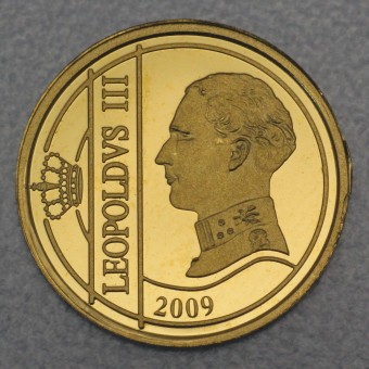 Goldmünze 12 1/2 Euro "König Leopold" 2009 (Belgien)